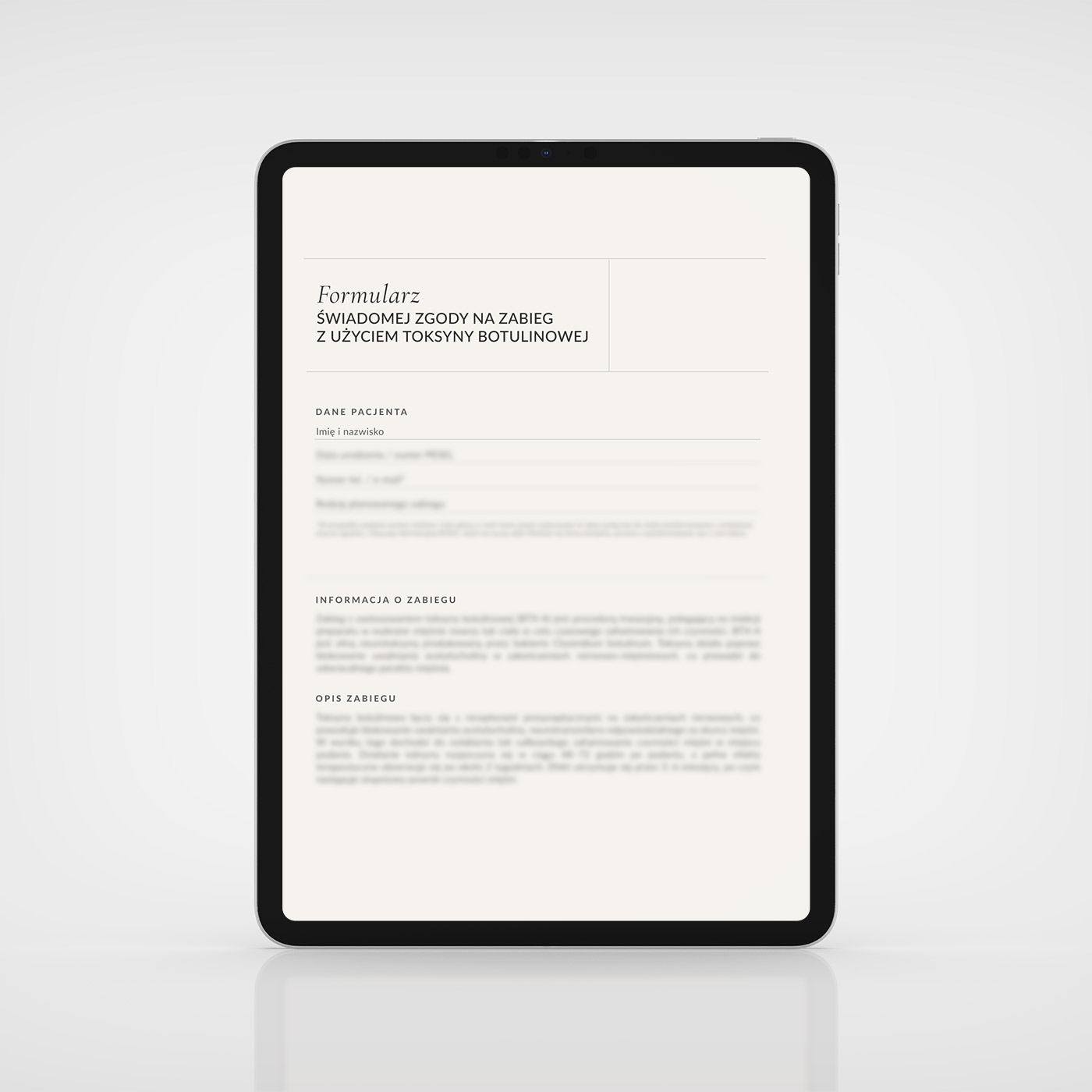 PAKIET ZGÓD TOKSYNA BOTULINOWA